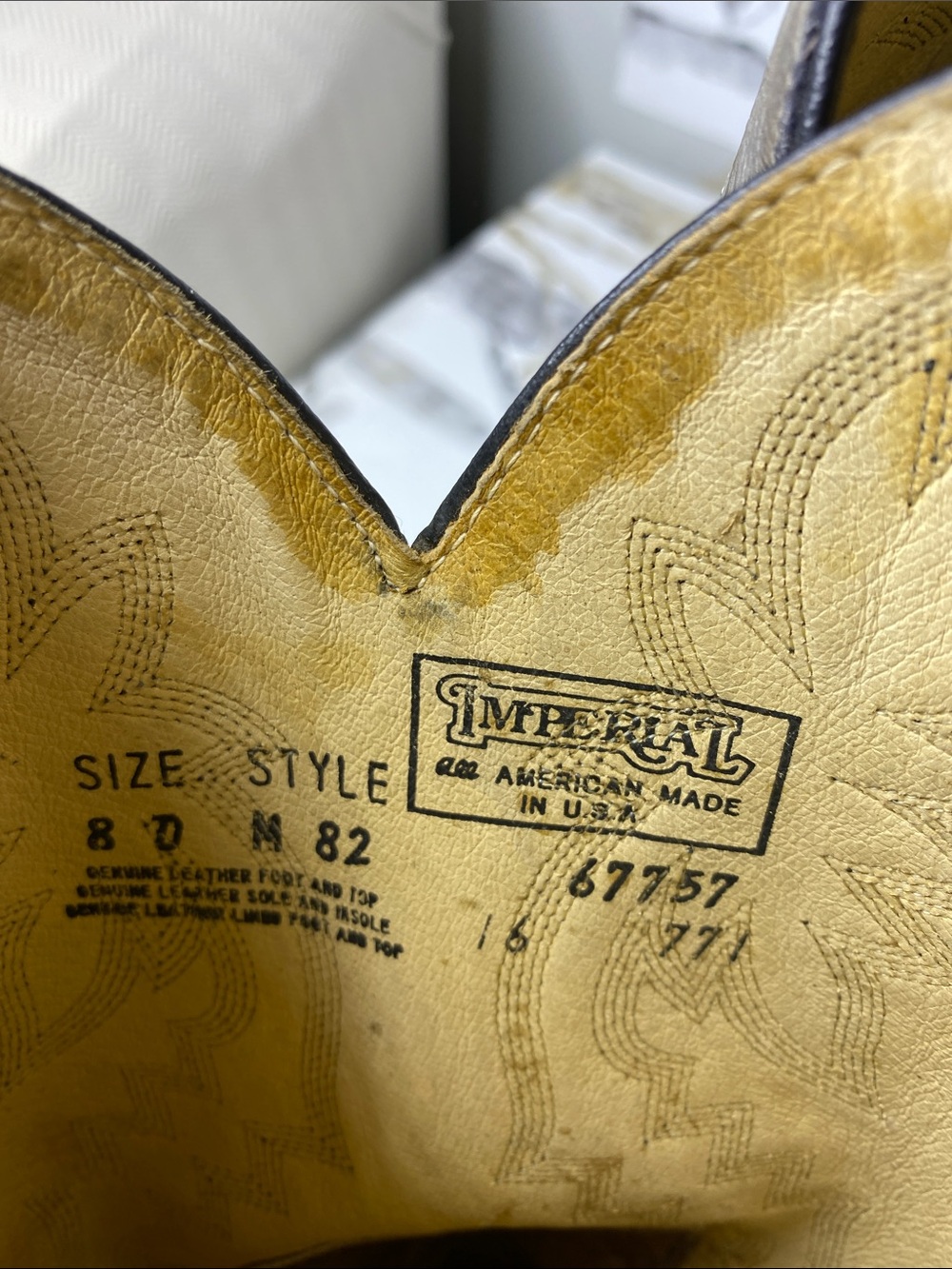 Vintage Imperial Western Boots - Picture 6 of 6